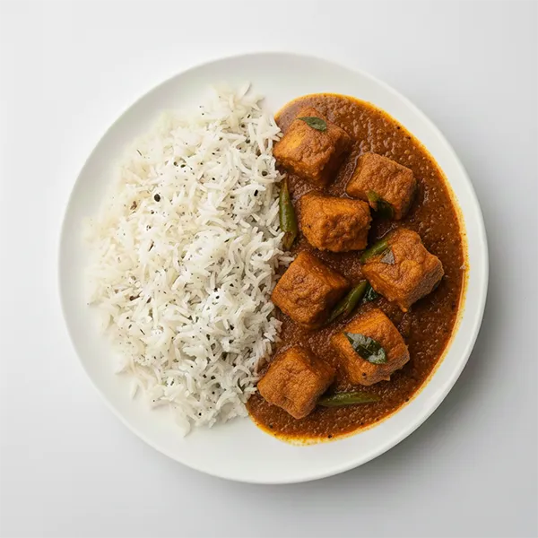 Nellore Fish masala with black pepper rice